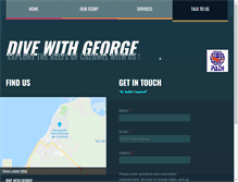 Tablet Screenshot of divewithgeorge.com